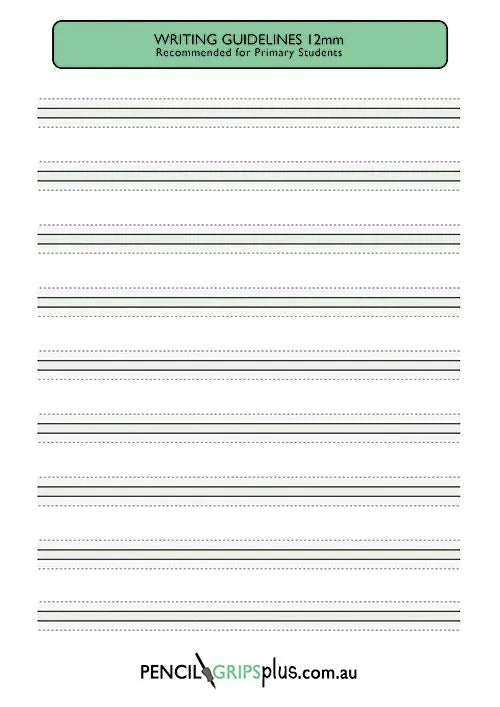 Handwriting Guideline Pads – Writing Practice
