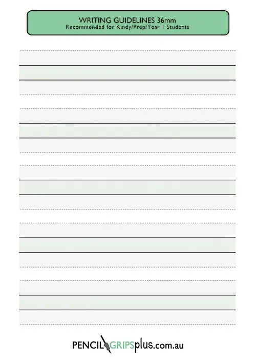 Handwriting Guideline Pads – Writing Practice